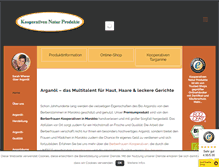 Tablet Screenshot of cooperativen-arganoel.de